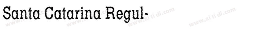 Santa Catarina Regul字体转换